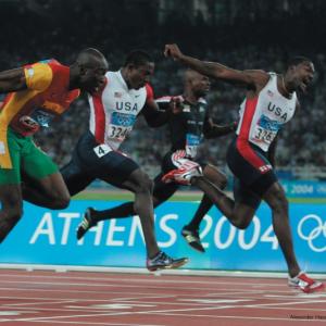 USA Gold in 100m Sprint USA Gold in 100m Sprint