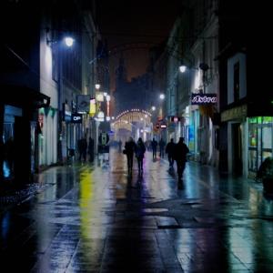 Ferhadija Street by Night Ferhadija Street by Night