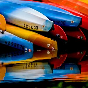 Canoe Reflections Canoe Reflections