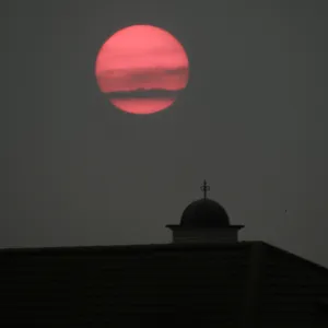 Sunset over my village Sunset over my village