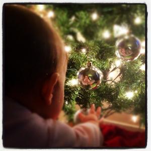 Christmas bulb reflection Christmas bulb reflection