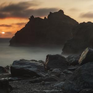 Sunset on Mussel Beach Sunset on Mussel Beach