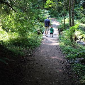 Walking with daddy Walking with daddy