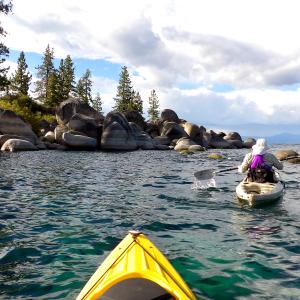 Kayaking on Lake Tahoe Kayaking on Lake Tahoe