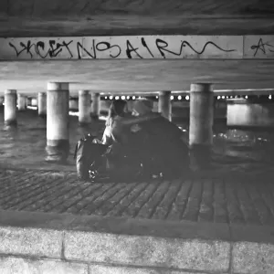 Under a bridge Under a bridge