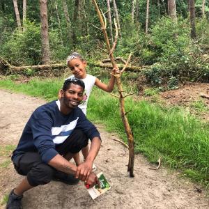 Exploring nature with my daughter Exploring nature with my daughter