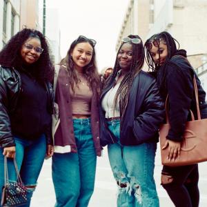 Four girls in Madison Four girls in Madison