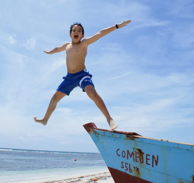 Jumping at the Beach Jumping at the Beach