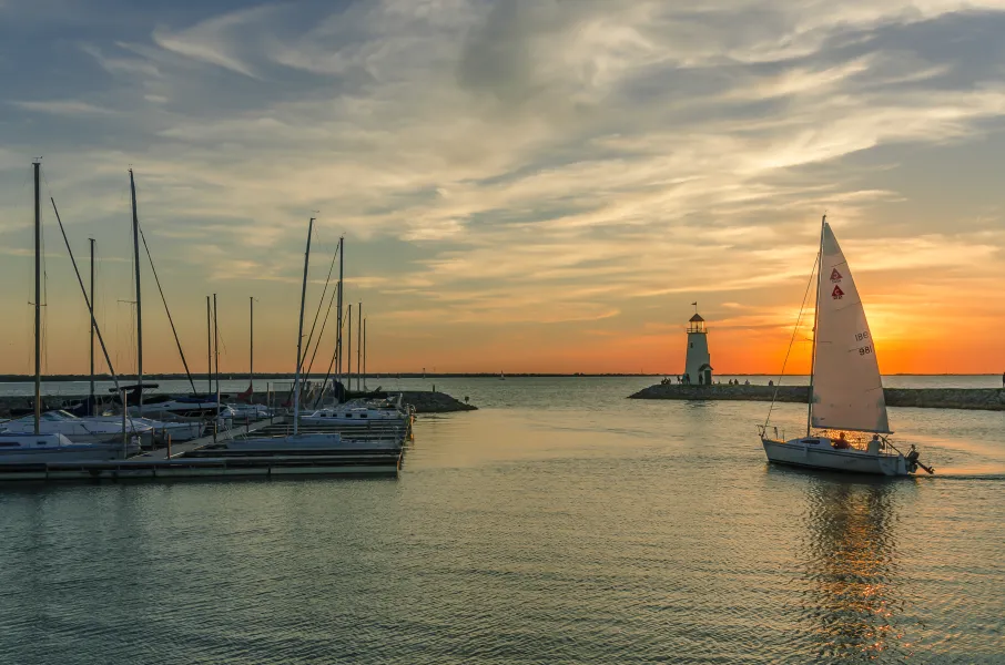 Sailboat Evening Sailboat Evening
