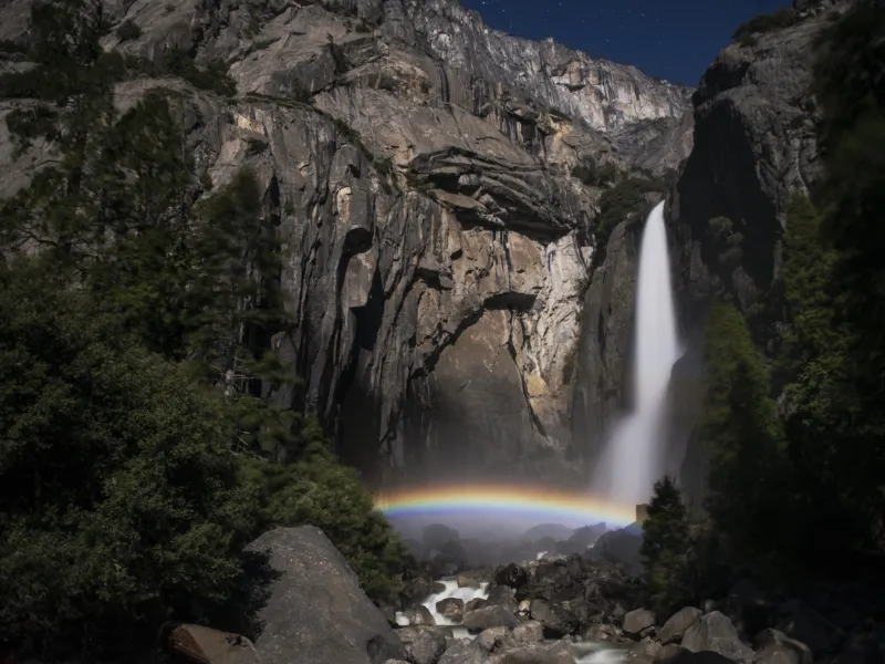 Moonbow at Yosemite Falls Moonbow at Yosemite Falls