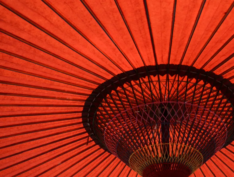 red paper umbrella red paper umbrella