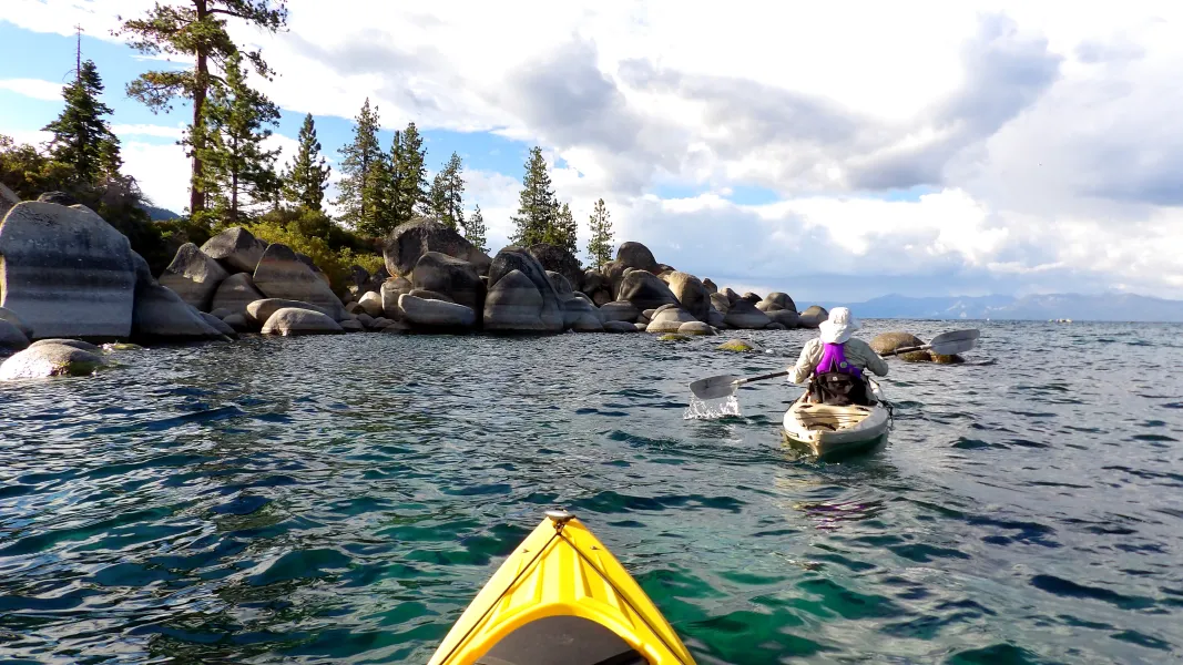 Kayaking on Lake Tahoe Kayaking on Lake Tahoe