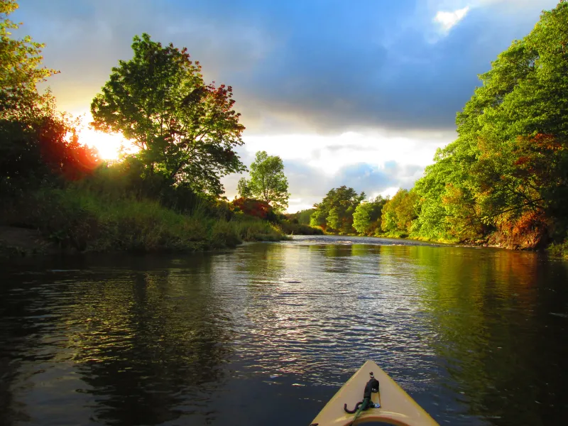 Kayaking @ sunset Kayaking @ sunset