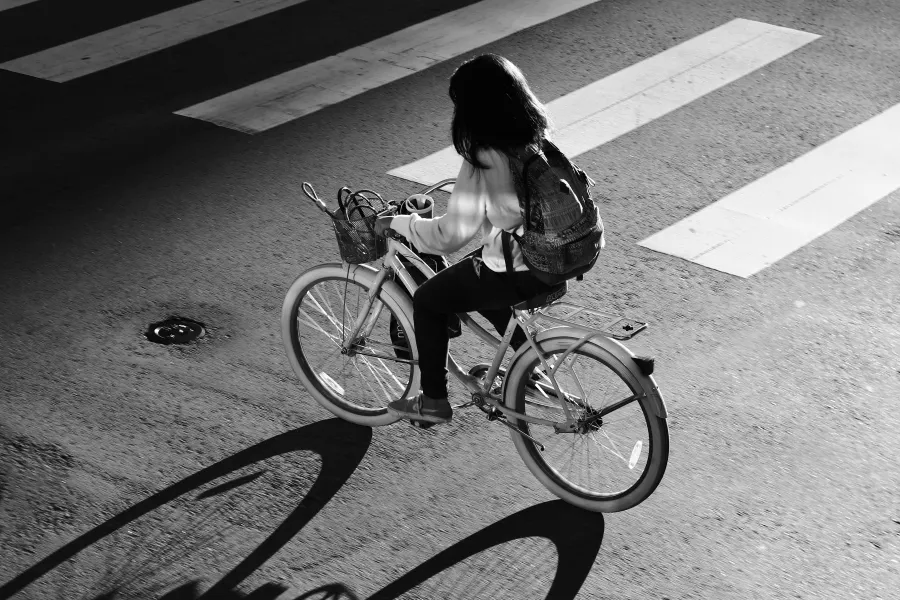 Strolling Bike at Sunset Strolling Bike at Sunset