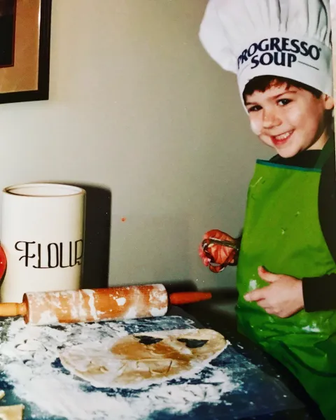 Zachary baking cookies! Zachary baking cookies!