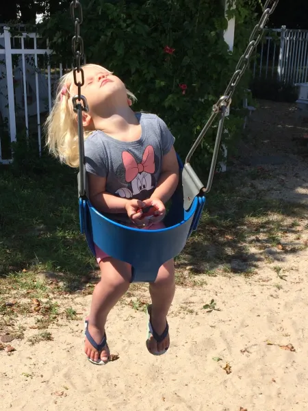The joy of a swing The joy of a swing