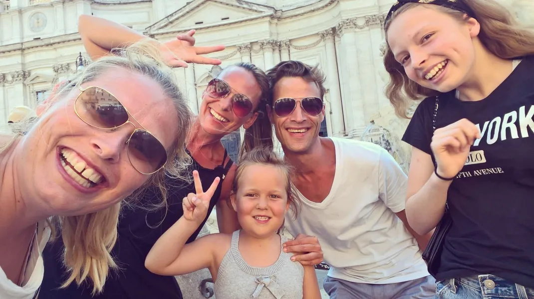 Meeting good friends in Rome Meeting good friends in Rome