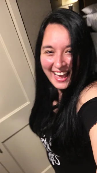 Laughing caught in middle of a memory Laughing caught in middle of a memory