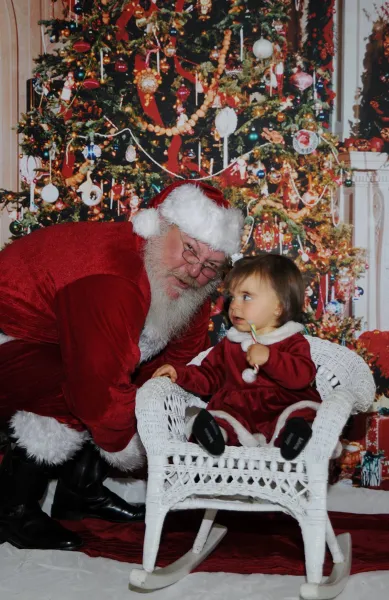 Santa sneaking in  the picture. Santa sneaking in  the picture.