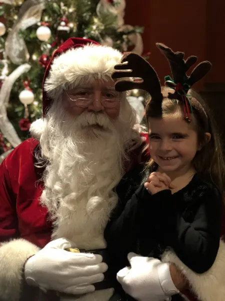 My girl and Santa My girl and Santa