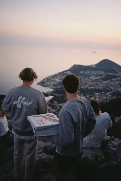 Not your average pizza delivery Not your average pizza delivery