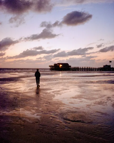 Stormy North Sea Sunset