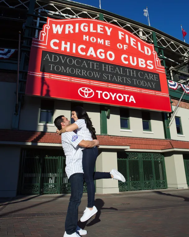 Wrigley Field Engagement Session Wrigley Field Engagement Session