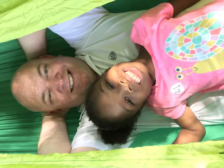 Papa and Kennedy chillaxin in our new hammock Papa and Kennedy chillaxin in our new hammock