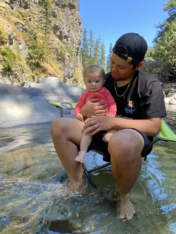 Melia’s first time at the river 💕 Melia’s first time at the river 💕
