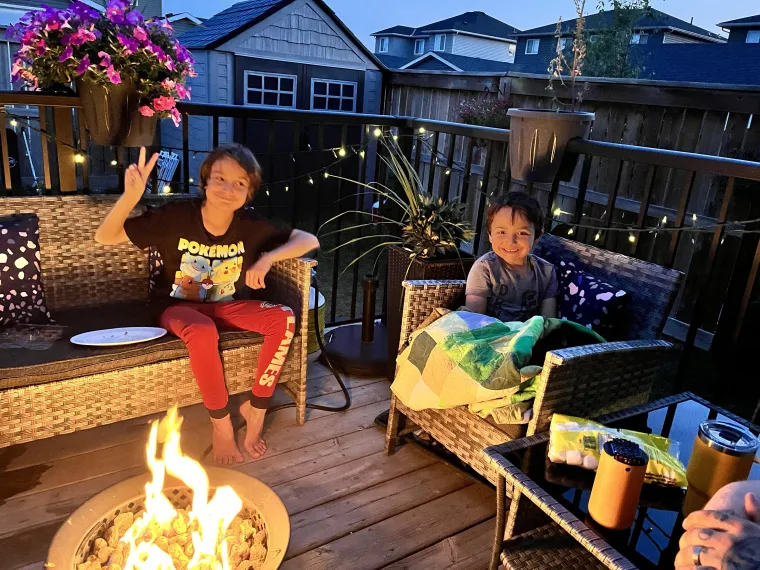 S’mores with family S’mores with family