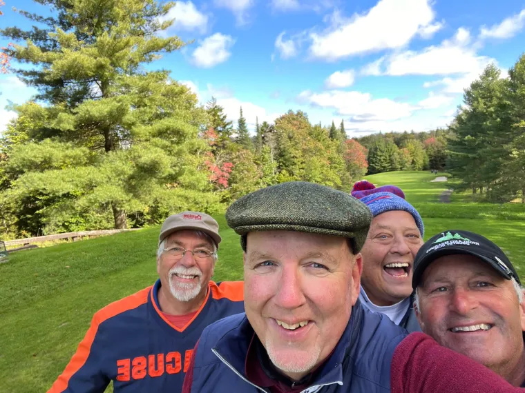 Phi Sigs golfing in Old Forge  Phi Sigs golfing in Old Forge