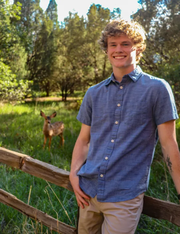Fawn crashes Senior session!  Fawn crashes Senior session!