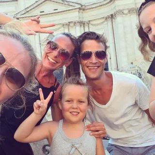 Meeting good friends in Rome Meeting good friends in Rome