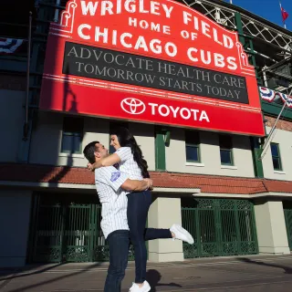 Wrigley Field Engagement Session Wrigley Field Engagement Session
