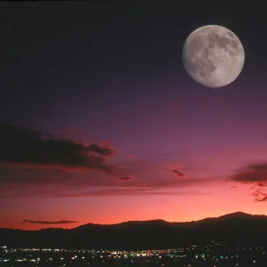 Moon Over Colorado Springs