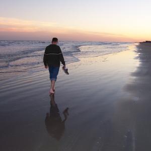 A Stroll at Sunset