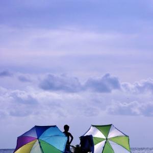 Between the Umbrellas