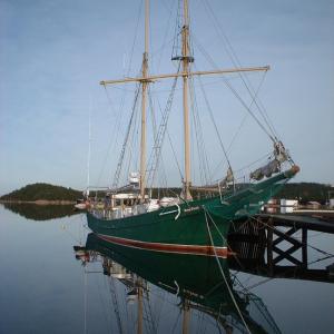Boat on glass