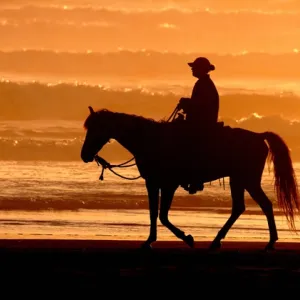 Riding into the Sunset