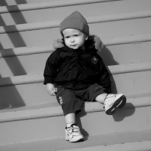 Sitting on the Steps