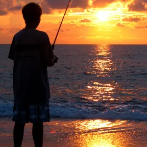 Fishing at Sunrise