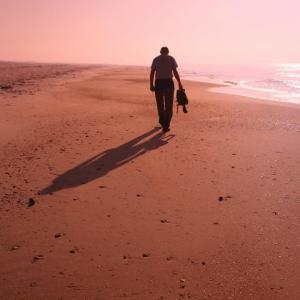 On the beach