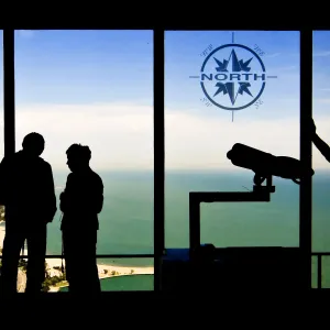 Four People Looking North