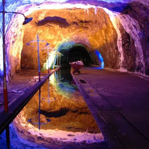 Restored salt mine