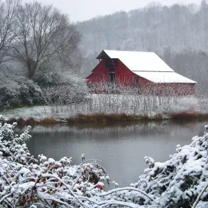 Winter Barn