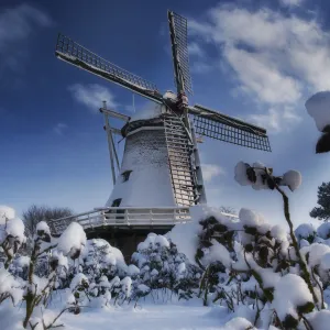 Windmill in the Snow
