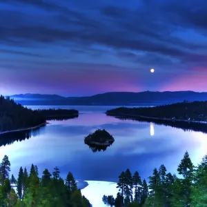 Full Moon at Emerald Bay