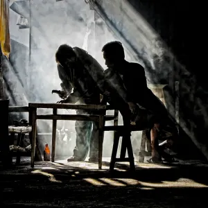 WORKERS ON EARLY MORNING 