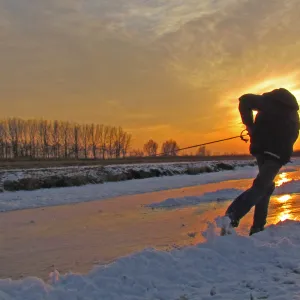 sleighing by sundown