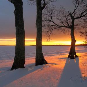 Sunset on the lake